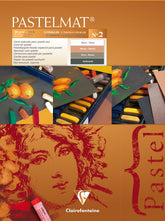 Clairefontaine Pastelmat Pad No.2 300x400mm 360gsm 12 Sheets 4 Colour Shades of Paper 96008C